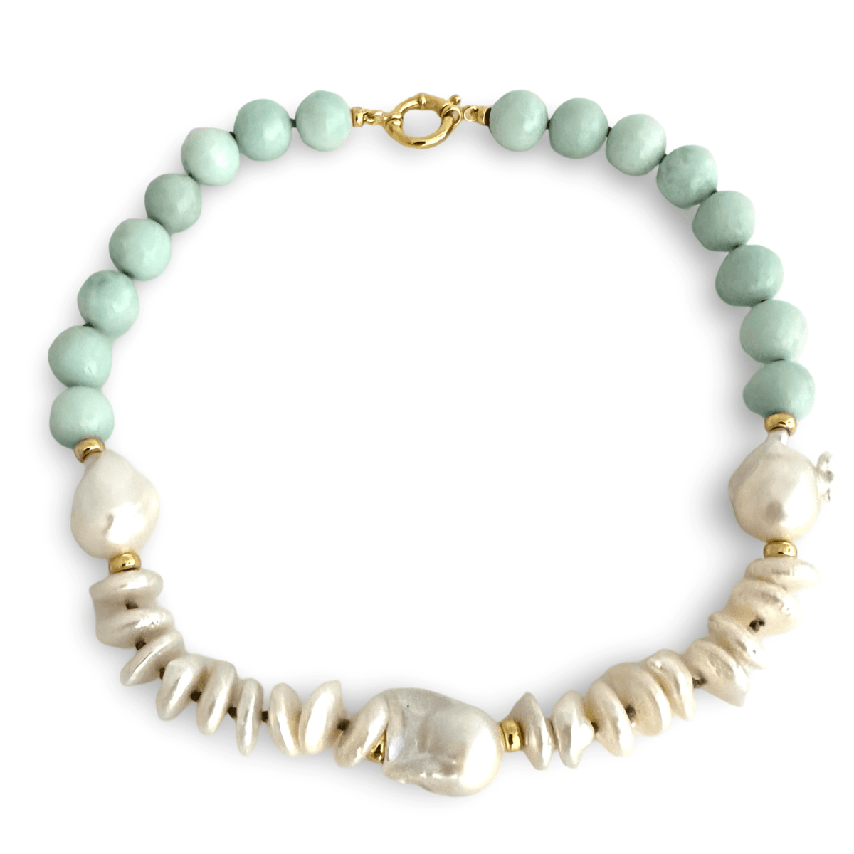 faceted_amazonite_with_white coin_and_baroque_pearls